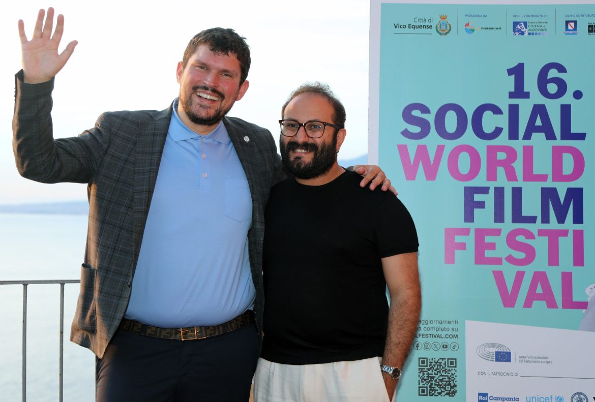 Nuzzo e Balsamo al Social World Film Festival (foto di Alfonso Romano)