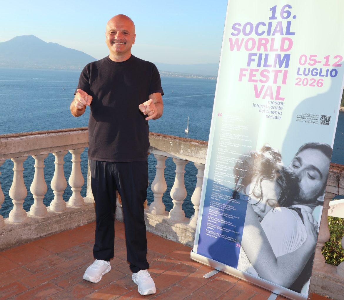 Peppe Iodice al Social World Film Festival (foto di Alfonso Romano)